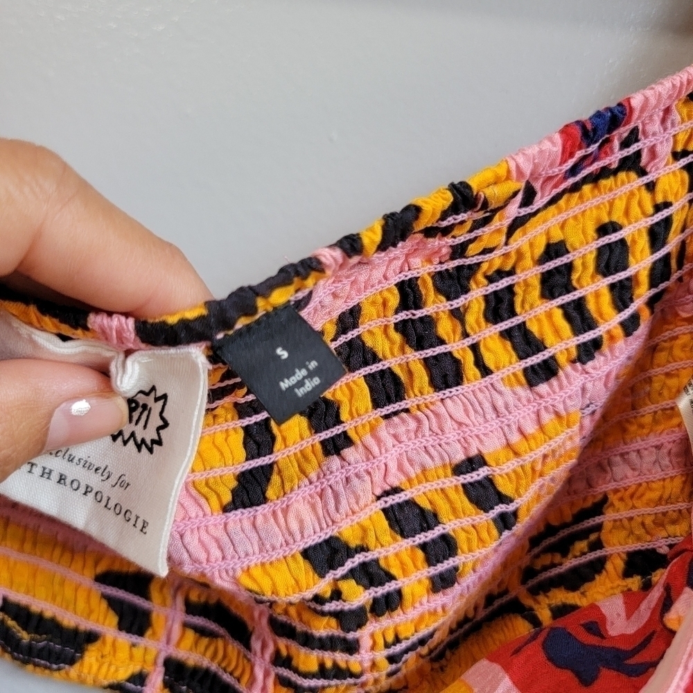 Joao Incerti for Anthropologie The cecy  off shoulder TOP ONLY S - Picture 4 of 10